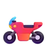 竞赛摩托车 Emoji 🏍 image - Microsoft 3D Fluent style