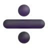Signe division gras Emoji ➗ image - Microsoft 3D Fluent style