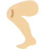 Leg: Medium-Light Skin Tone Emoji 🦵🏼 image - Twitter / X (Twemoji) style