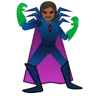 Woman Supervillain: Medium-Dark Skin Tone Emoji 🦹🏾‍♀️ image - Google Noto Color style