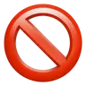 Emoji Nessun segno di entrata 🚫 image - Apple style