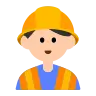 Man Construction Worker: Light Skin Tone Emoji 👷🏻‍♂️ image - Tossface style