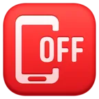 Mobile Phone Off Emoji 📴 image - Facebook Meta style