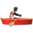Person Rowing Boat: Dark Skin Tone