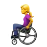 Woman In Manual Wheelchair Emoji 👩‍🦽 image - Apple style