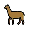 Lama Emoji 🦙 image - OpenMoji style