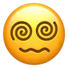 Face With Spiral Eyes Emoji 😵‍💫 image - Apple style