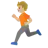 Person Running: Medium-Light Skin Tone