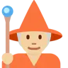 Mage: Medium-Light Skin Tone Emoji 🧙🏼 image - Twitter / X (Twemoji) style