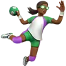 Woman Playing Handball: Medium-Dark Skin Tone Emoji 🤾🏾‍♀️ image - Apple style