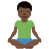 Man In Lotus Position: Dark Skin Tone Emoji 🧘🏿‍♂️ image - Twitter / X (Twemoji) style