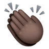 Clapping Hands: Dark Skin Tone Emoji 👏🏿 image - Samsung style