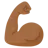 Flexed Biceps: Medium-Dark Skin Tone