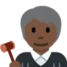 Judge: Dark Skin Tone Emoji 🧑🏿‍⚖️ image - Twitter / X (Twemoji) style