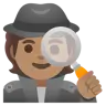 Detective: Medium Skin Tone Emoji 🕵🏽 image - Google Noto Color style