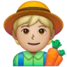 Farmer: Medium-Light Skin Tone Emoji 🧑🏼‍🌾 image - Samsung style