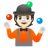 Person Juggling: Light Skin Tone