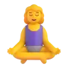 Woman In Lotus Position Emoji 🧘‍♀️ image - Microsoft 3D Fluent style