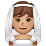 Person With Veil: Medium Skin Tone Emoji 👰🏽 image - Samsung style