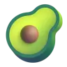 Emoji Avocado 🥑 image - Microsoft 3D Fluent style