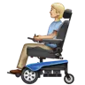 Person In Motorized Wheelchair: Medium-Light Skin Tone Emoji 🧑🏼‍🦼 image - WhatsApp style
