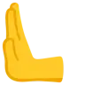 Leftwards Pushing Hand Emoji 🫷 image - Google Noto Color style
