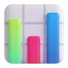 बार चार्ट Emoji 📊 image - Microsoft 3D Fluent style