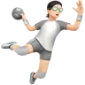 Person Playing Handball: Light Skin Tone Emoji 🤾🏻 image - Apple style