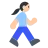 Woman Walking: Light Skin Tone