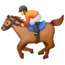 Emoji Corsa di cavalli 🏇 image - Samsung style