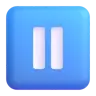 Pause Button Emoji ⏸ image - Microsoft 3D Fluent style