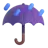 Umbrella With Rain Drops