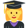 Woman Student Emoji 👩‍🎓 image - Twitter / X (Twemoji) style