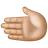 Leftwards Hand: Medium-Light Skin Tone