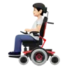 Person In Motorized Wheelchair: Light Skin Tone Emoji 🧑🏻‍🦼 image - Apple style