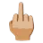 Middle Finger: Medium-Light Skin Tone