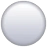 Cercle moyen blanc Emoji ⚪ image - Samsung style
