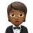 Person In Tuxedo: Medium-Dark Skin Tone