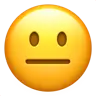 ニュートラルフェイス Emoji 😐 image - Apple style