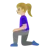 Woman Kneeling: Medium-Light Skin Tone