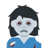 Woman Zombie Emoji 🧟‍♀️ image - Twitter / X (Twemoji) style