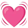 Beating Heart Emoji 💓 image - Google Noto Color Animated style