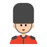 Guard: Light Skin Tone Emoji 💂🏻 image - Tossface style