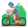 Man Mountain Biking: Light Skin Tone Emoji 🚵🏻‍♂️ image - Microsoft 3D Fluent style