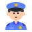 Man Police Officer: Light Skin Tone