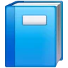 Emoji Libro blu 📘 image - Samsung style