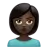 Person Pouting: Dark Skin Tone