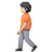 Person Walking: Light Skin Tone