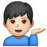 Man Tipping Hand: Light Skin Tone Emoji 💁🏻‍♂️ image - Samsung style