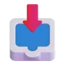 Emoji Inbox Tray 📥 image - Microsoft 3D Fluent style
